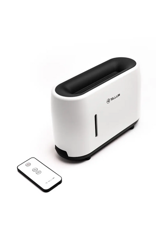 Difuzor Aromaterapie Tellur Flame, 240Ml, 12 Ore, Telecomanda, Alb