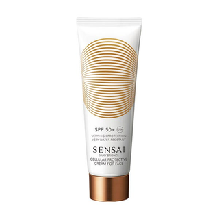 Crema protectora celular para rostro Sensai Silky Bronze