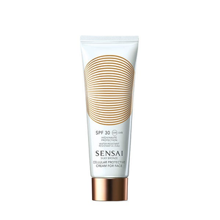 Crema protectora celular para rostro Sensai Silky Bronze