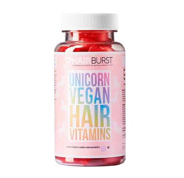 Vitaminas cabelo - 60 Gomas vegan. sabor framboesa