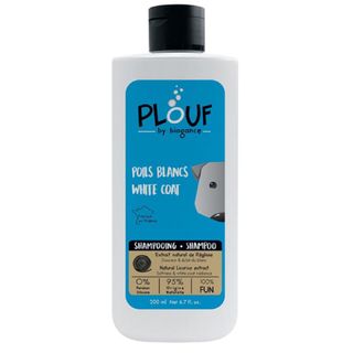 Plouf Shampoing Poils Blancs Chien 200ml