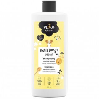 Plouf Shampooing Poils Longs Extrait Naturel Miel Chat 400ml