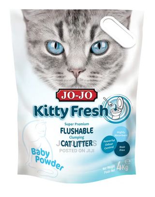 Jo-Jo Kitty Fresh Baby Powder Cat Litter, 4kg