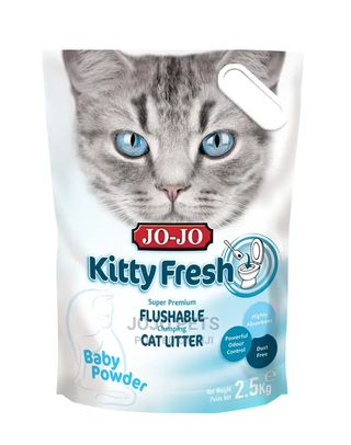 Jo-Jo Kitty Fresh Baby Powder Cat Litter, 2.5kg