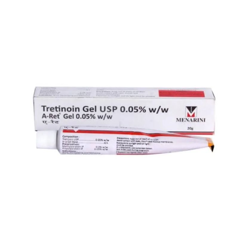 Menarini A-Ret Tretinoin Gel 0.05%, 20G
