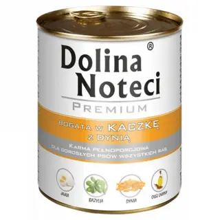 Dolina Noteci Wilgotna Karma dla Psów z Kaczką i Dynią, 800g
