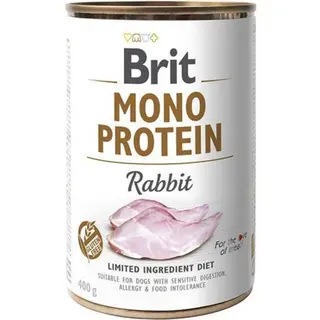 Wilgotna karma dla psów Brit Mono Protein królik, 400 g