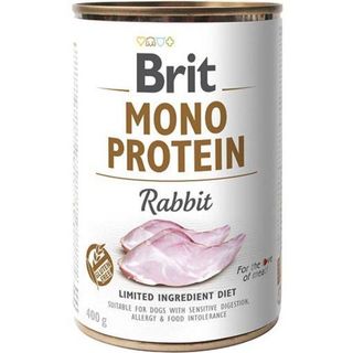 Wilgotna karma dla psów Brit Mono Protein królik, 400 g
