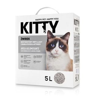 Kitty Areia Aglomerante Carvão Ativado Gato 5L