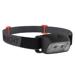 Linterna Frontal De Montaña, Forclaz, Onnight 100, 80 Lúmenes, Pilas Incluidas . Negro