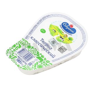 ТВОРОГ САВУШКИН ХУТОРОК 5% 180ГР- 0954