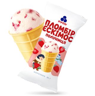 Rud Helado "Eskimos" Fresa de fresa. Art. 80 g