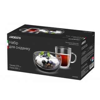 ARDESTO  ორკედლიანი ფინჯანი და ჯამი 1ც/684079972729