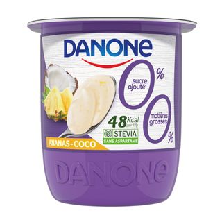 Yaourt Danone 00% Annanas & Coco 105G