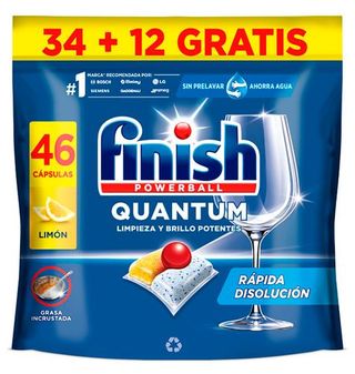 DETERGENTE LOIÇA MÁQUINA FINISH QUANTUM LIMÃO 46P