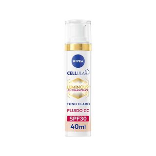 Q10 Luminous Antimanchas Fluido com Cor SPF30 - Nivea - Claro