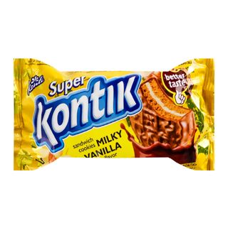 Konti Biscuits-sandwich Super Kontik sabor a vainilla 90g