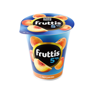 Йогурт Fruttis Сливочное Лакомство (5) Персик, 290р