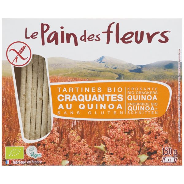 Tostas Estaladiças Quinoa Bio Sem Glúten 150 Gr Le Pain Des Fleurs