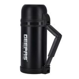 GEEPAS Black Vacuum Flask, 1.2L
