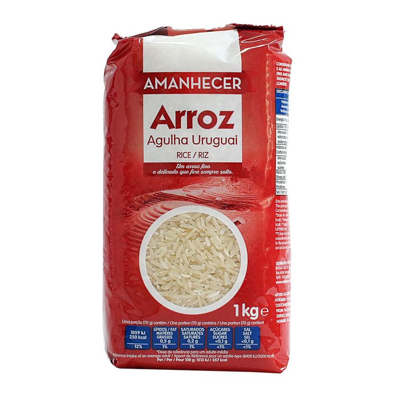 Amanhecer Arroz Agulha Uruguai 1kg
