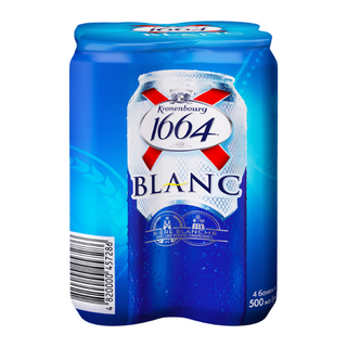 Пиво Kronenbourg 1664 Blanc світле пшеничне 4.8% 4х500 мл