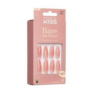 Kiss Bare But Better Nude Glow Long Coffin 2612794