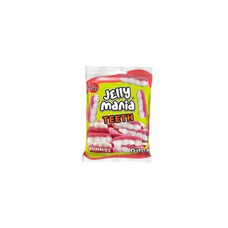 Jelly Mania Gummy Candy Teeth, 100g