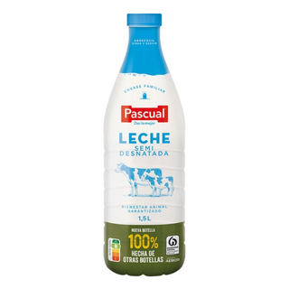 Pascual Leche Semidesnatada Botella Botella 1.5L