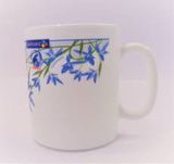 Decorative Blue Flowers Mug