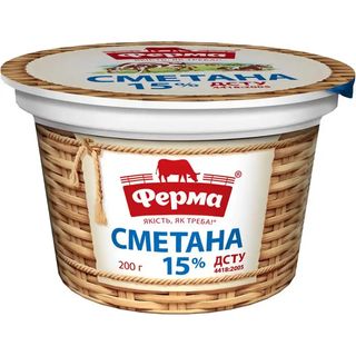 Crema Agria Ferma 15% Grasa, 200g