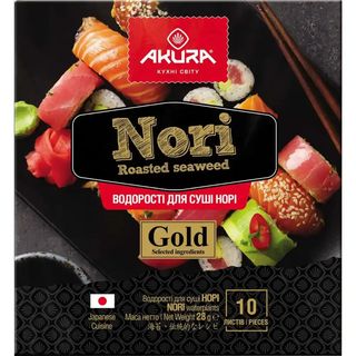 Водорості Норі Akura Gold для суші 10 листів