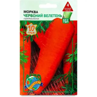 Насіння Агроконтракт Морква Червоний велетень 10 г