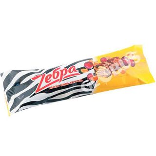 Шоколадный Батончик Яшкино Зебра Арахис и Карамель, 40г