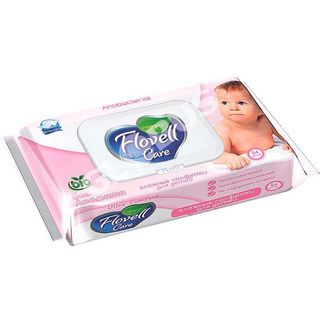 Flovell Bio Влажные Салфетки для Детей с Крыш, 54 Шт