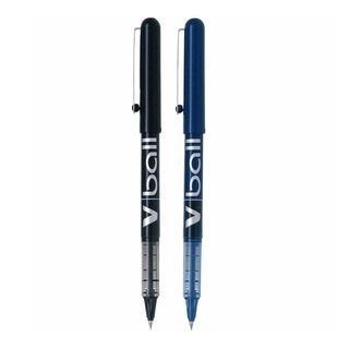 Bolígrafo Pilot 0,5 Mm Azul/Negro V-Ball - 2 Uds