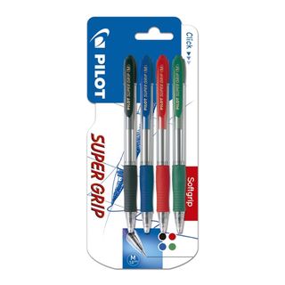 Bolígrafos Super Grip 4 Colores