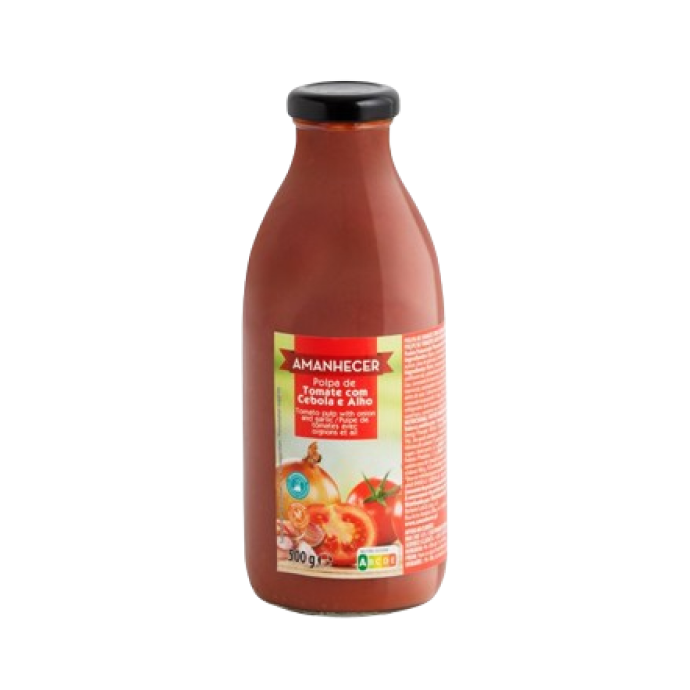 Amanhecer Polpa de Tomate com Cebola e Alho 500g