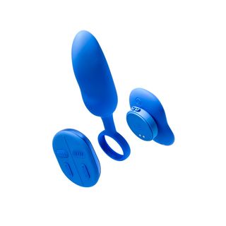 Platanomelón Mobi Vibrador de Casal Azul
