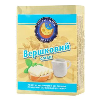 Продукт сирний плавлений Вершковий смак Молочний шлях 45% 70г