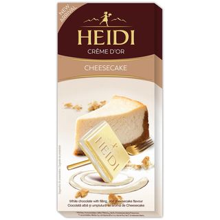 Heidi, Ciocolata alba cu umplutura cu aroma de cheesecake 90g (ID 63446)