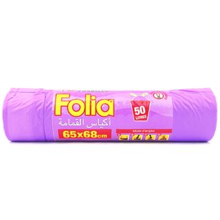Sacs poubelle 10 unités x 50L - FOLIA