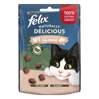 0.05 KG Felix Naturally Delicious Bocaditos de Salmón para gatos