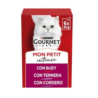 Gourmet Mon Petit Selección Carnes en salsa sobre para gatos - 50GR