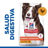 14 KG Hill’s Science Plan Perfect Digestion Adult Medium Pollo pienso para perros