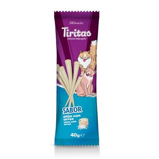 0.04 KG 2&Snacks Tiritas de Atún con Arroz para gatos