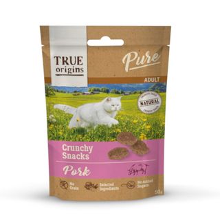 0.05 KG True Origins Pure Bocaditos Adult Crunchy de Cerdo para gatos