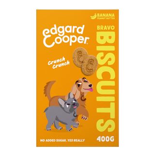 0.4 KG Edgard & Cooper Galletas de Banana y Mantequilla de Cacahuete para perros