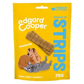 0.075 KG Edgard & Cooper Tiras de Pavo y Pollo para perros