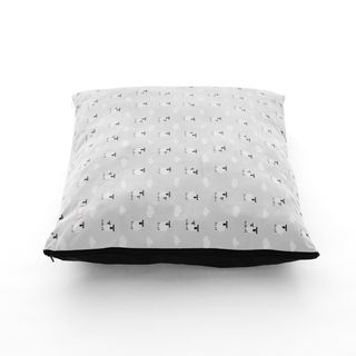 Leeby cama com ovelhas com cobertura amovível cinzenta para cachorros [LBB41592]